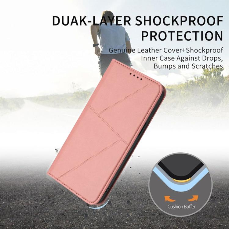 For iPhone 17 Pro Max Strong Magnetic Frosted Flip Leather Phone Case(Pink) - free shipping - PMc TechLife - Order now!
