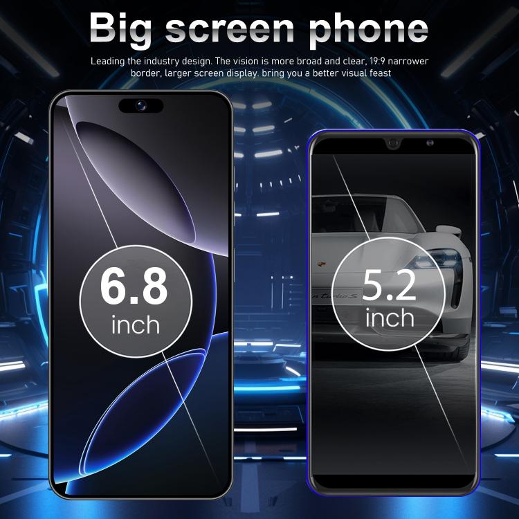 I16 Pro Max / VD1, 3GB+32GB, 6.8 inch Android 10 MTK6753 Octa Core, Network: 4G, Dual SIM, Plug:UK Plug(Purple) - free shipping - PMc TechLife - Order now!