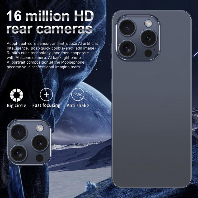 I16 Pro Max / VD1, 3GB+32GB, 6.8 inch Android 10 MTK6753 Octa Core, Network: 4G, Dual SIM, Plug:UK Plug(Blue) - free shipping - PMc TechLife - Order now!