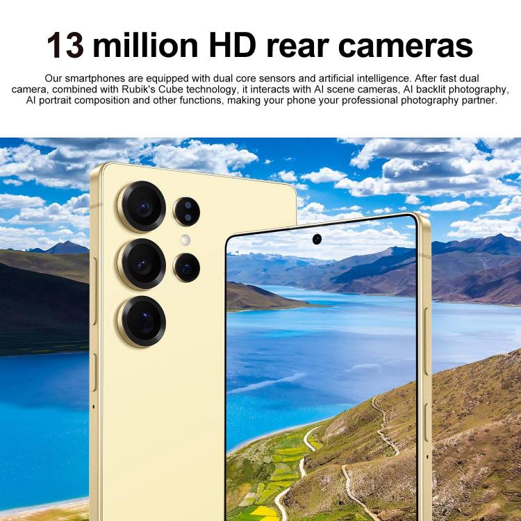 S25 Ultra / S11, 4GB+64GB, 6.75 inch Android 12 MTK6762 Octa Core, Network: 4G, Dual SIM, Plug:US Plug(Black) - free shipping - PMc TechLife - Order now!
