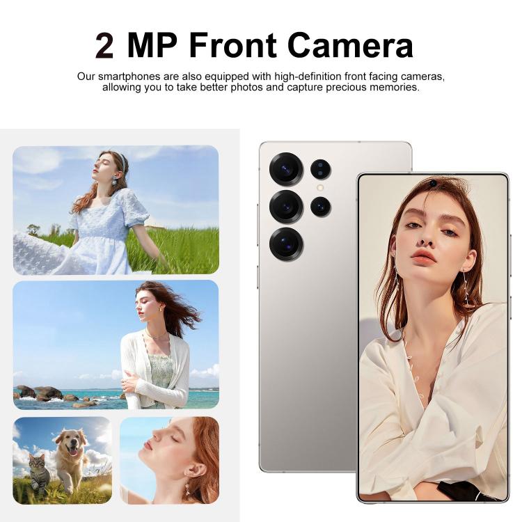 S25 Ultra / S11, 4GB+64GB, 6.75 inch Android 12 MTK6762 Octa Core, Network: 4G, Dual SIM, Plug:EU Plug(White) - free shipping - PMc TechLife - Order now!