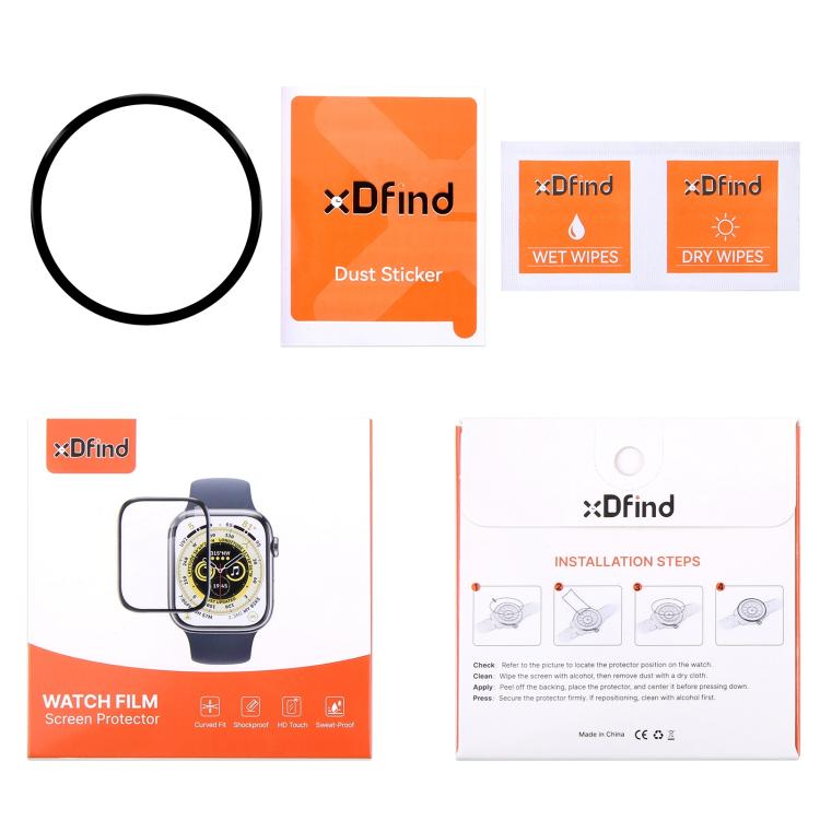 For Samsung Galaxy Watch7 44mm 2pcs xDfind Curved 3D Composite Material Soft Film Screen Protector - free shipping - PMc TechLife - Order now!