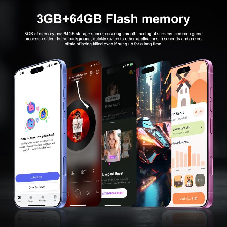 I16 Plus / RAi5, 3GB+64GB, 6.56 inch Android 10 MTK6739 Quad Core, Network: 4G, Dual SIM, Plug:UK Plug(Blue) - free shipping - PMc TechLife - Order now!