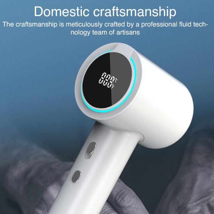 WG-F02 LED Digital Display High Speed Negative Ion Hair Dryer, US Plug(White) - free shipping - PMC TechLife - Order now!