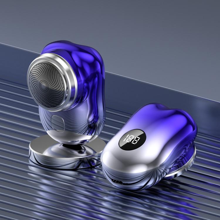 WG-P10X Portable Rechargeable LED Digital Display Electric Shaver(Gradient Blue) - free shipping - PMC TechLife - Order now!