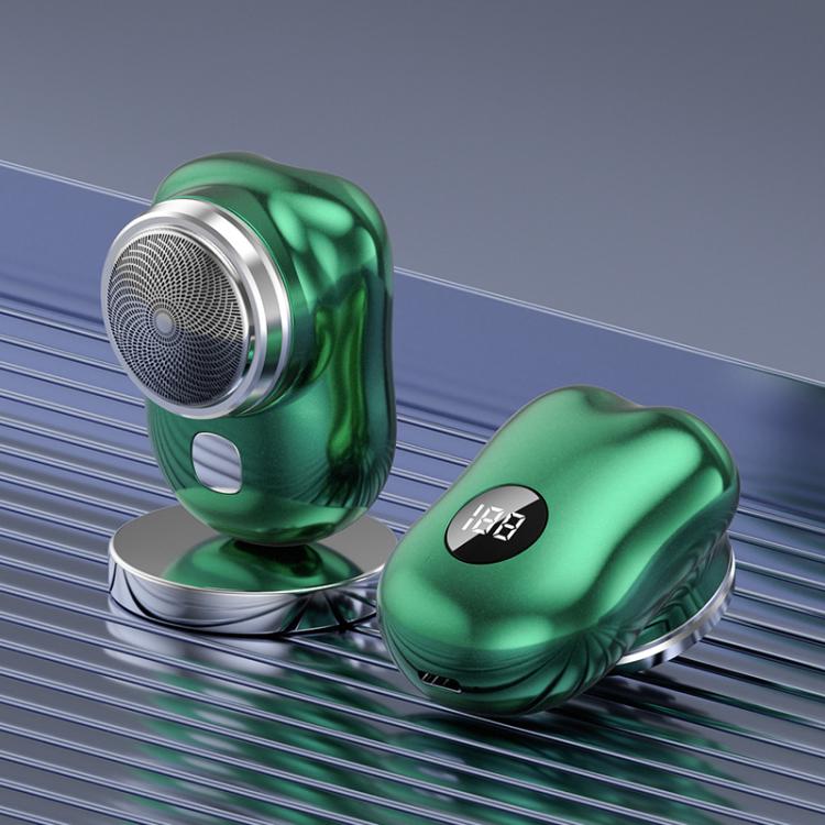 WG-P10X Portable Rechargeable LED Digital Display Electric Shaver(Green) - free shipping - PMC TechLife - Order now!