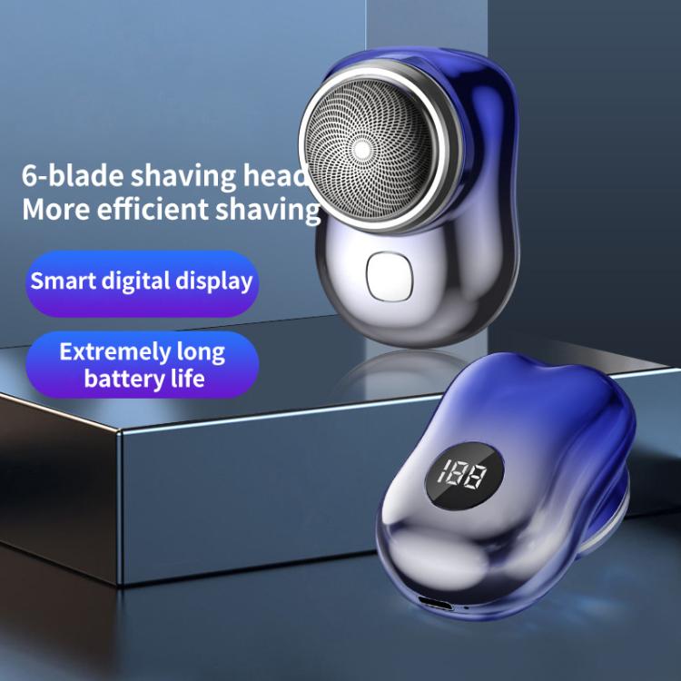 WG-P10X Portable Rechargeable LED Digital Display Electric Shaver(Green) - free shipping - PMC TechLife - Order now!