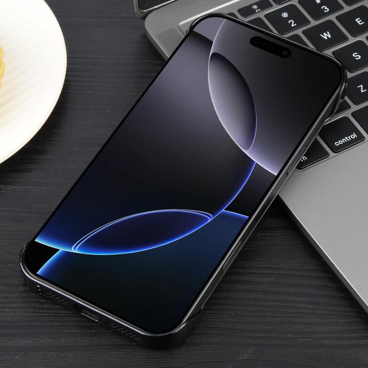 For iPhone 16 Pro Max Electroplating Frameless Frosted Anti-Glare PC MagSafe Phone Case(Black) - free shipping - PMC TechLife - Order now!