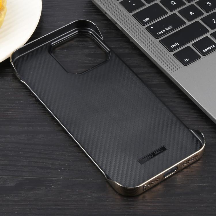 For iPhone 15 Pro Max Electroplating Frameless Frosted Anti-Glare PC MagSafe Phone Case(Desert Gold) - free shipping - PMC TechLife - Order now!