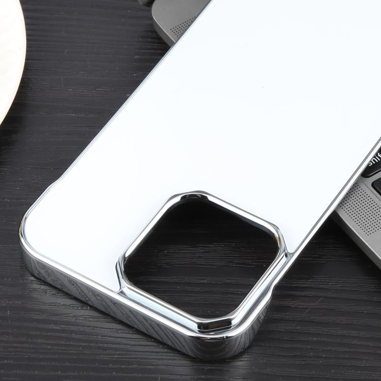 For iPhone 15 Pro Max Electroplating Frameless Frosted Anti-Glare PC MagSafe Phone Case(Silver White) - free shipping - PMC TechLife - Order now!