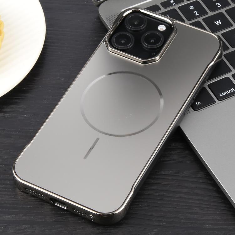 For iPhone 13 Pro Electroplating Frameless Frosted Anti-Glare PC MagSafe Phone Case(Titanium Gray) - free shipping - PMC TechLife - Order now!