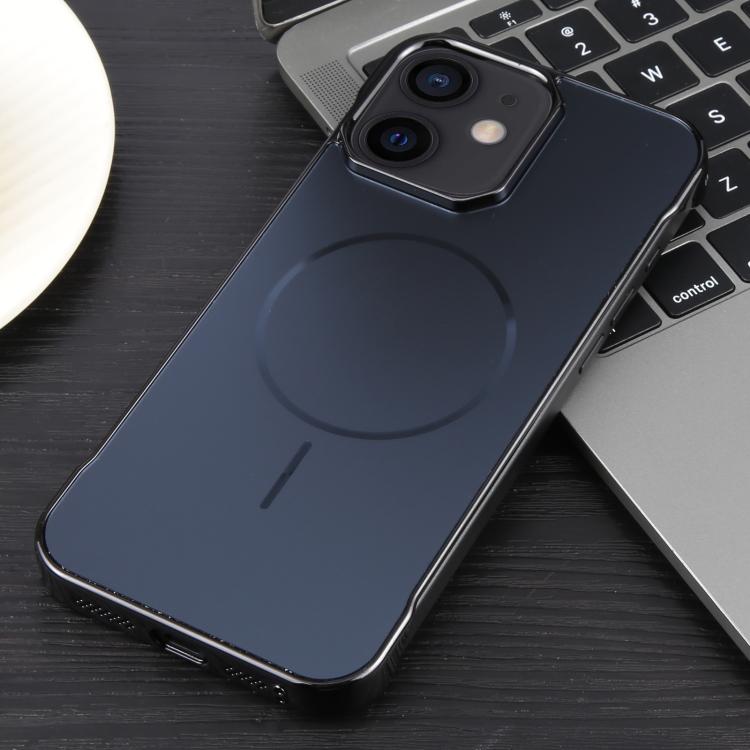 For iPhone 12 / 12 Pro Electroplating Frameless Frosted Anti-Glare PC MagSafe Phone Case(Black) - free shipping - PMC TechLife - Order now!