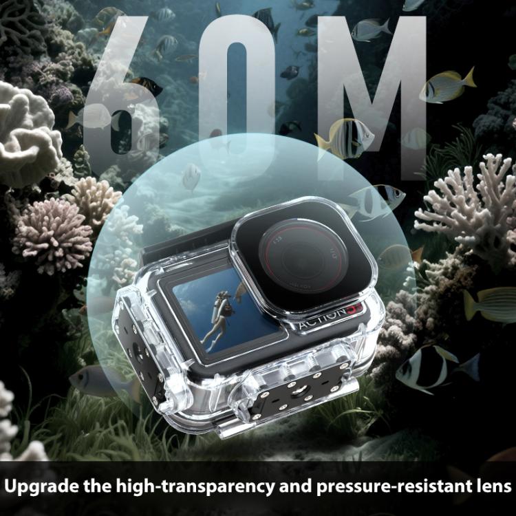 For DJI Osmo Action 5 Pro Magnetic 60m Waterproof Case Diving Waterproof Case - free shipping - PMC TechLife - Order now!