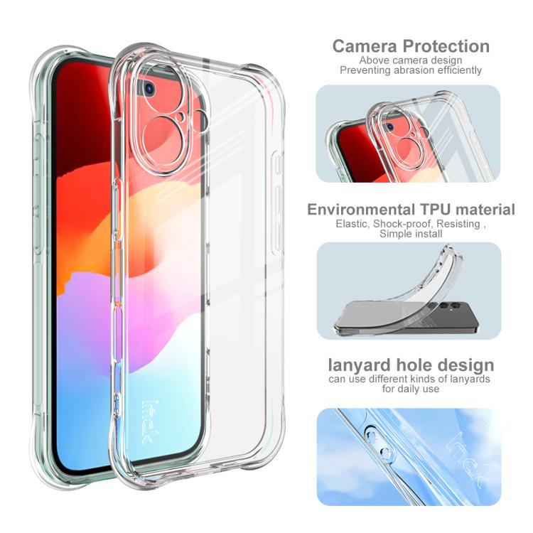 For iPhone 17 imak Shockproof Airbag TPU Phone Case(Transparent) - iPhone 17 Cases by imak | Online Shopping South Africa | PMC TechLife | Buy Now Pay Later Mobicred