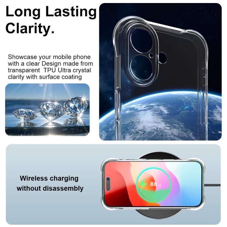 For iPhone 17 imak Shockproof Airbag TPU Phone Case(Transparent) - iPhone 17 Cases by imak | Online Shopping South Africa | PMC TechLife | Buy Now Pay Later Mobicred