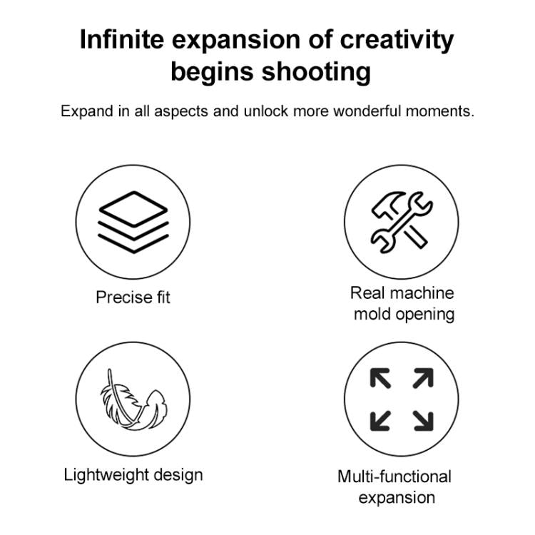 For DJI Osmo Pocket 3 Adapter Expansion Bracket Frame with Backpack Clip - free shipping - PMC TechLife - Order now!