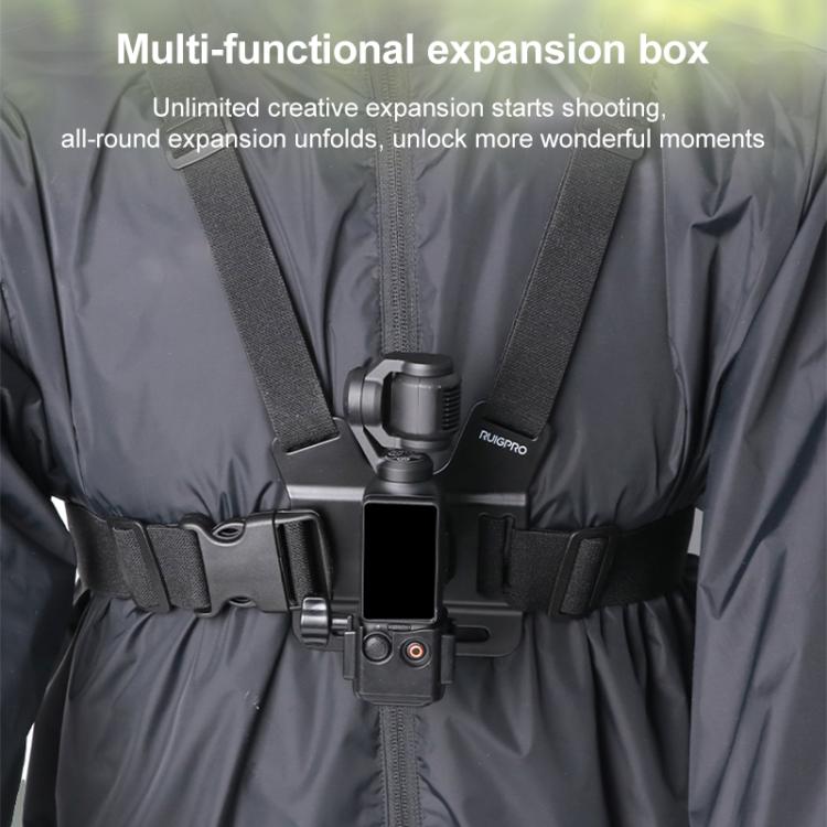 For DJI Osmo Pocket 3 Adapter Expansion Bracket Frame with Backpack Clip - free shipping - PMC TechLife - Order now!
