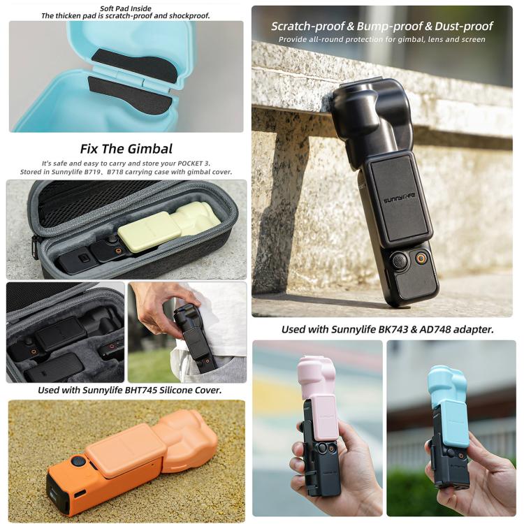 For DJI OSMO Pocket 3 Sunnylife Colorful Gimbal Cover Camera Protector Screen Protective Case(Orange) - free shipping - PMC TechLife - Order now!