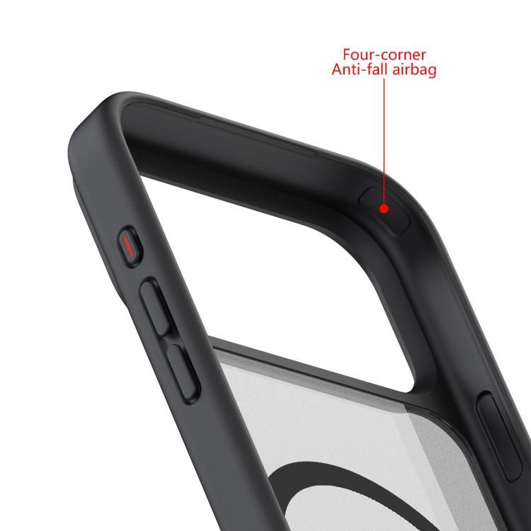 For iPhone 17 Pro Max Kalebol MagSafe Invisible Tilt Holder PC Hybrid TPU Case(Grey White) - iPhone 17 Pro Max Cases by Kalebol | Online Shopping South Africa | PMC TechLife | Buy Now Pay Later Mobicred