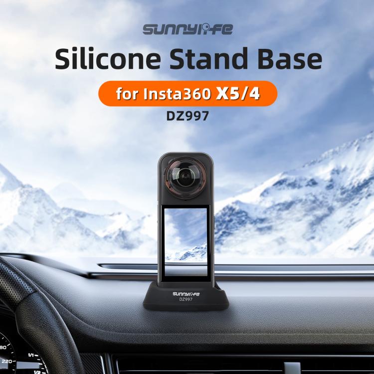 For Insta360 X5 / X4 Sunnylife Silicone Stand Base Tabletop Base(Black) - free shipping - PMC TechLife - Order now!