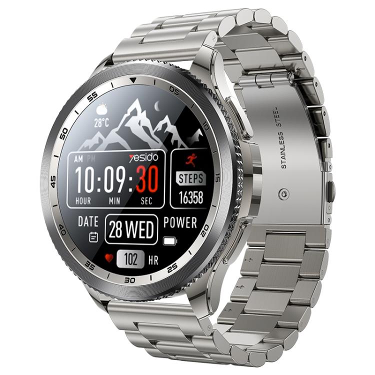 Yesido IO34 1.43 inch AMOLED Screen Metal Smart Watch Support BT Call(Grey) - free shipping - PMC TechLife - Order now!