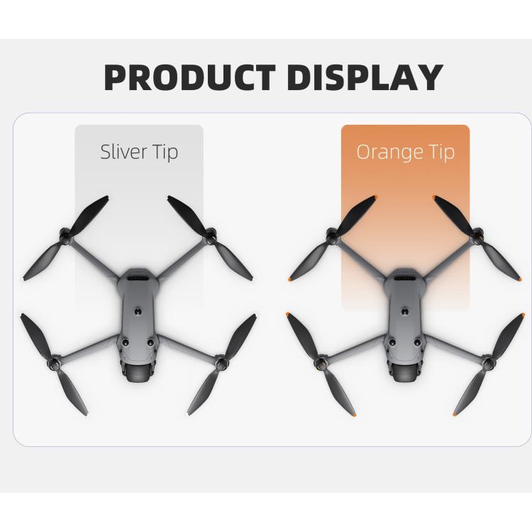 For DJI Mavic 4 Pro Sunnylife 1158F Quick-Release Propellers Blades, Type:Two Pairs(Silver Tip) - free shipping - PMC TechLife - Order now!