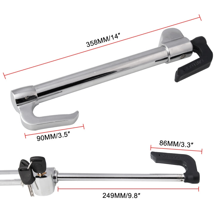 Universal Modified Clutch Lock Extendable Steering Wheel & Clutch Brake Lock - Steering Wheel Locks by PMC TechLife | Online Shopping South Africa | PMC TechLife | Buy Now Pay Later Mobicred