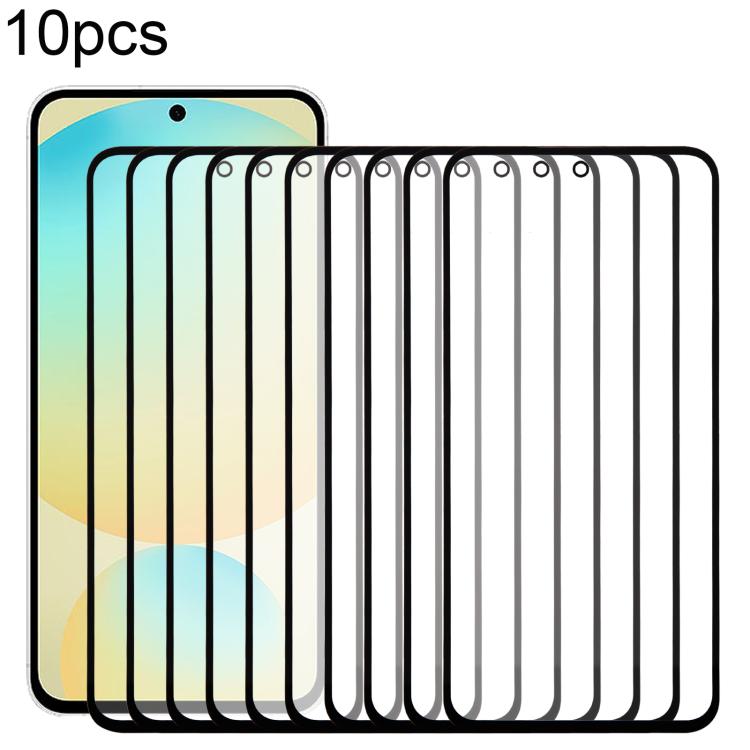 For Samsung Galaxy S24 FE SM-S721B 10pcs Front Screen Outer Glass Lens with OCA Optically Clear Adhesive - free shipping - PMC TechLife - Order now!
