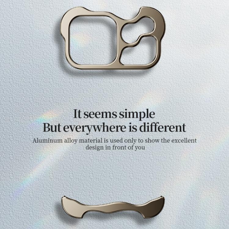 For iPhone 17 Pro Frameless Metal Corner Pad Phone Case with Lens Film(Gold) - free shipping - PMC TechLife - Order now!