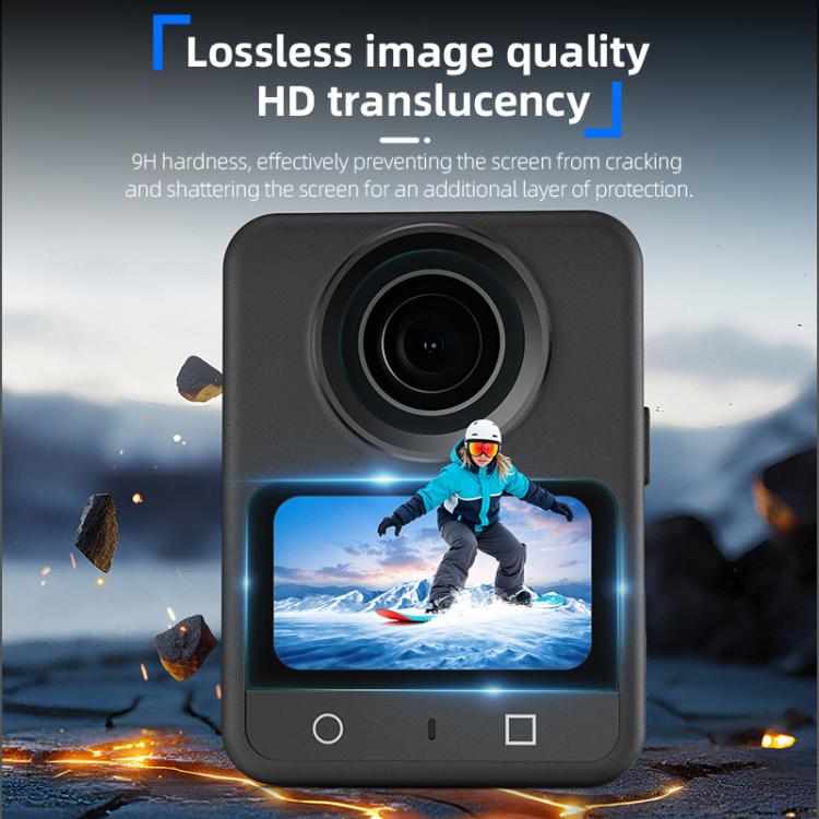 For DJI Osmo 360 STARTRC 2pcs HD Screen Tempered Glass Films(Transparent) - free shipping - PMC TechLife - Order now!