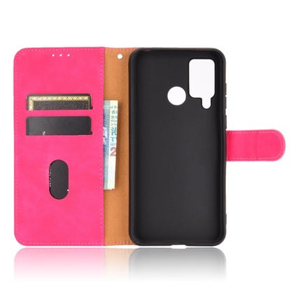 For DOOGEE N20 Pro Solid Color Skin Feel Magnetic Buckle Horizontal Flip Calf Texture PU Leather Case with Holder & Card Slots & Wallet(Rose Red) - More Brand by PMC Jewellery | Online Shopping South Africa | PMC Jewellery | Buy Now Pay Later Mobicred