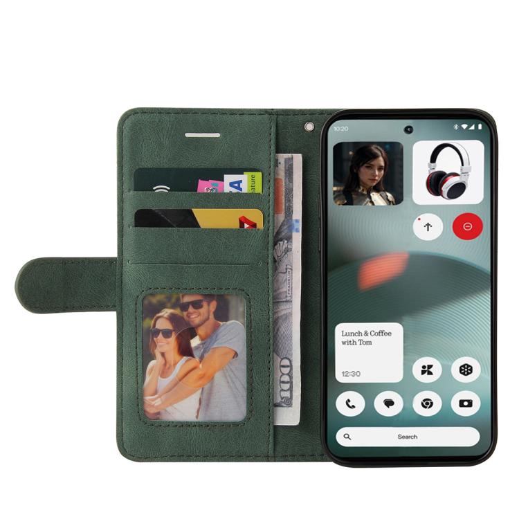For Nothing Phone 3 Dual-color Splicing Flip Leather Phone Case(Green) - free shipping - PMC TechLife - Order now!