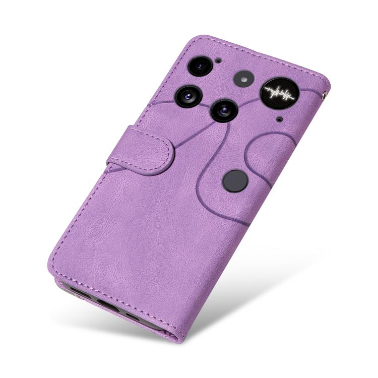 For Nothing Phone 3 Dual-color Splicing Flip Leather Phone Case(Purple) - free shipping - PMC TechLife - Order now!