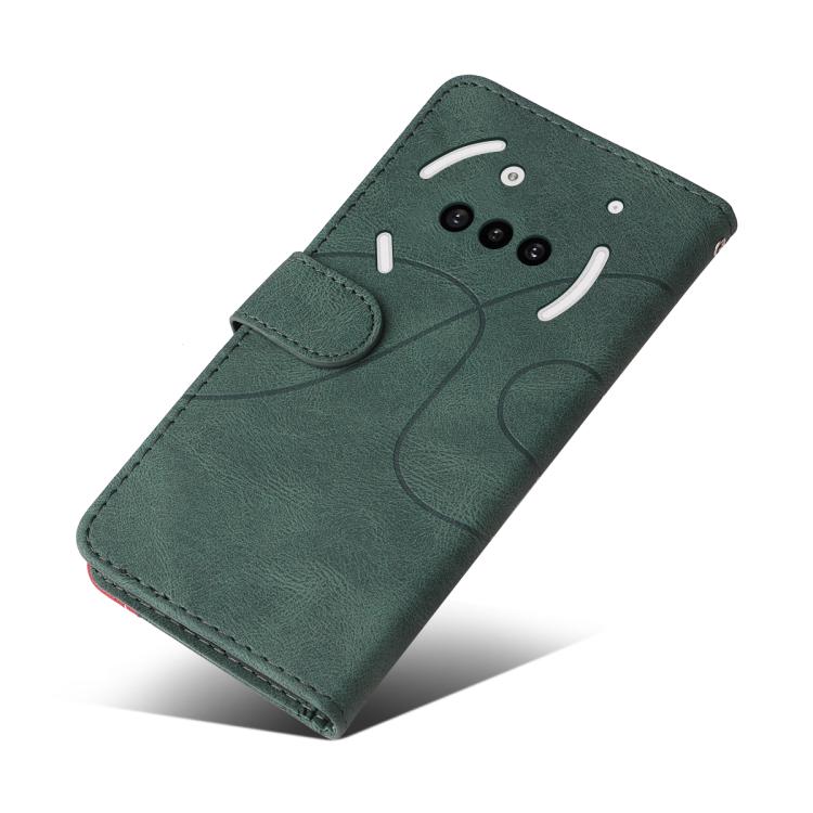 For Nothing Phone 3A Dual-color Splicing Flip Leather Phone Case(Green) - free shipping - PMC TechLife - Order now!
