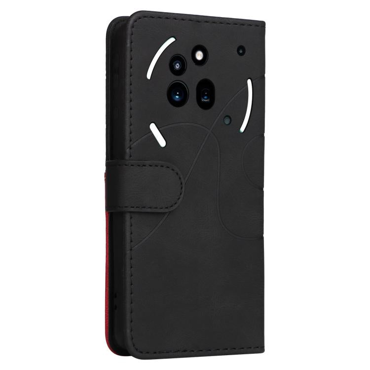 For Nothing Phone 3A Pro Dual-color Splicing Flip Leather Phone Case(Black) - free shipping - PMC TechLife - Order now!