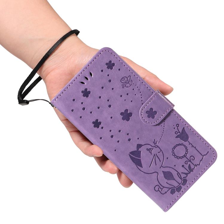 For Nothing CMF Phone 2 Pro Cat and Bee Embossed Flip Leather Phone Case(Purple) - free shipping - PMC TechLife - Order now!