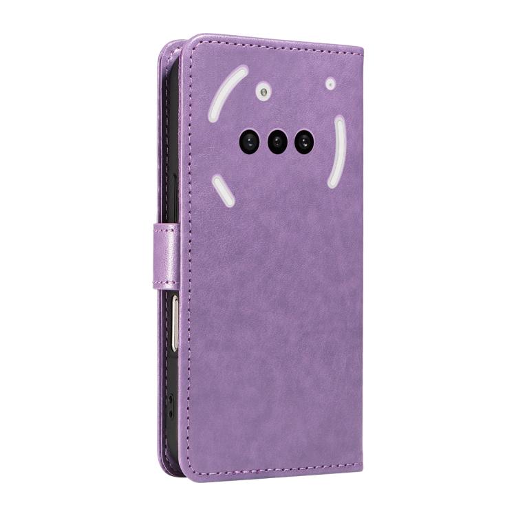 For Nothing Phone 3A Cat and Bee Embossed Flip Leather Phone Case(Purple) - free shipping - PMC TechLife - Order now!