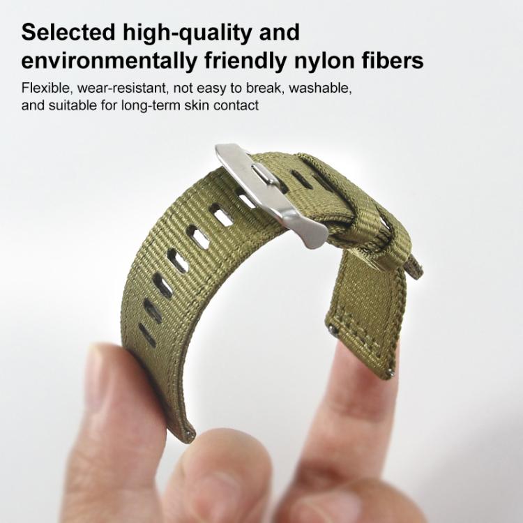 For Samsung Galaxy Watch8 / 8 Classic xDfind Two-section Nylon Watch Band(Black) - free shipping - PMC TechLife - Order now!
