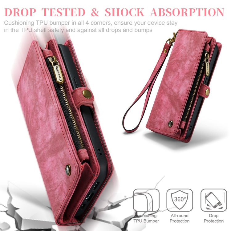 For iPhone 12 / 12 Pro CaseMe-008 Detachable Multifunctional Wallet Leather Phone Case (Red) - iPhone 12 / 12 Pro Cases by CaseMe | Online Shopping South Africa | PMC Jewellery | Buy Now Pay Later Mobicred