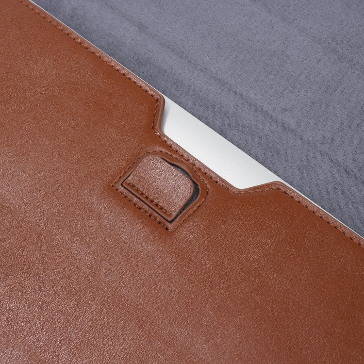 PU Leather Ultra-thin Envelope Bag Laptop Bag for MacBook Air / Pro 13 inch, with Stand Function(Space Gray) - Protective Bags by PMC Jewellery | Online Shopping South Africa | PMC Jewellery | Buy Now Pay Later Mobicred