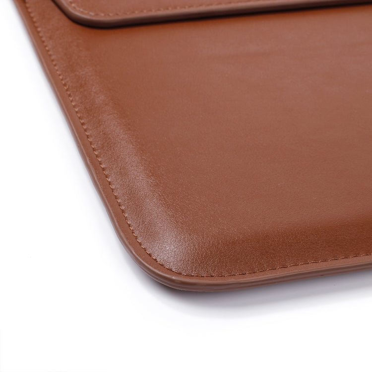 PU Leather Ultra-thin Envelope Bag Laptop Bag for MacBook Air / Pro 13 inch, with Stand Function(Black) - Protective Bags by PMC Jewellery | Online Shopping South Africa | PMC Jewellery | Buy Now Pay Later Mobicred