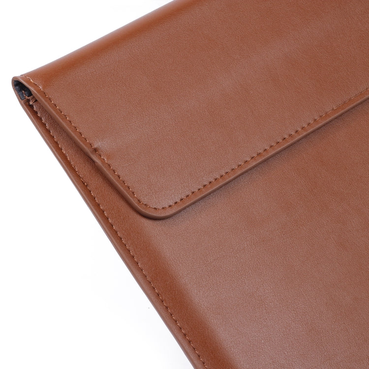 PU Leather Ultra-thin Envelope Bag Laptop Bag for MacBook Air / Pro 15 inch, with Stand Function(Tranquil Blue) - Protective Bags by PMC Jewellery | Online Shopping South Africa | PMC Jewellery | Buy Now Pay Later Mobicred