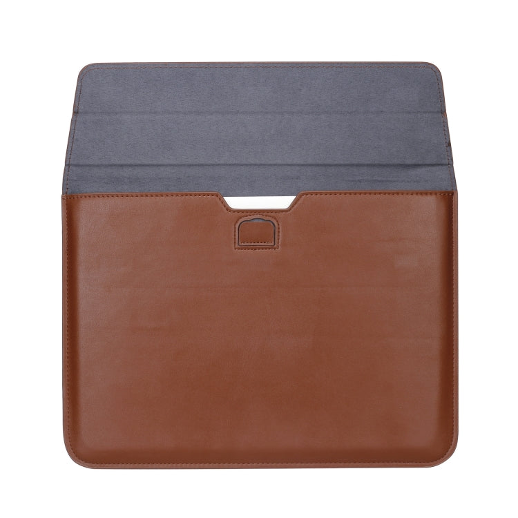 PU Leather Ultra-thin Envelope Bag Laptop Bag for MacBook Air / Pro 15 inch, with Stand Function(White) - free shipping - PMC Jewellery - Order now!