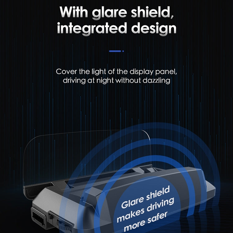 L3 HUD Head-up Display Car OBD2 Digital Display - Head Up Display System by PMC TechLife | Online Shopping South Africa | PMC TechLife | Buy Now Pay Later Mobicred