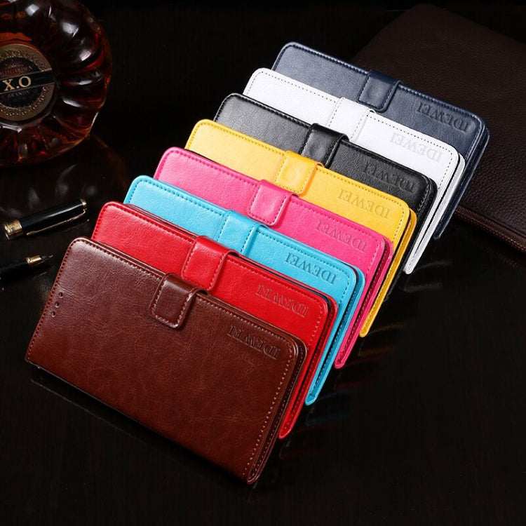 For Cubot Note 20 idewei Crazy Horse Texture Horizontal Flip Leather Case with Holder & Card Slots & Wallet(Sky Blue) - free shipping - PMC Jewellery - Order now!