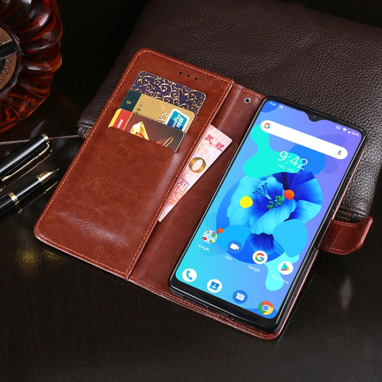 For Umidigi A7 idewei Crazy Horse Texture Horizontal Flip Leather Case with Holder & Card Slots & Wallet(Red) - More Brand by idewei | Online Shopping South Africa | PMC Jewellery | Buy Now Pay Later Mobicred