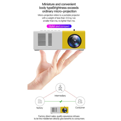 J9 1920x1080P 15 ANSI Portable Home Theater Mini LED HD Digital Projector, Basic Version, UK Plug(Black White) - Mini Projector by PMC Jewellery | Online Shopping South Africa | PMC Jewellery | Buy Now Pay Later Mobicred