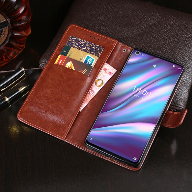 For Wiko View5 Plus idewei Crazy Horse Texture Horizontal Flip Leather Case with Holder & Card Slots & Wallet(Black) - More Brand by idewei | Online Shopping South Africa | PMC Jewellery | Buy Now Pay Later Mobicred