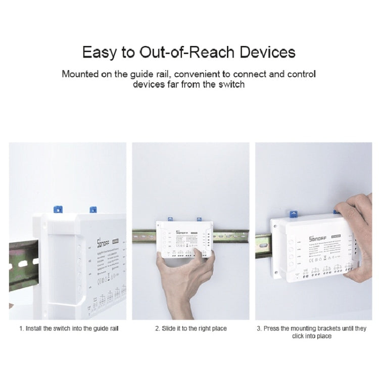 Sonoff 4CHPROR3 Mobile Phone Smart Home Switch Four-way Controller, Support Long-range Control Timing - free shipping - PMC Jewellery - Order now!