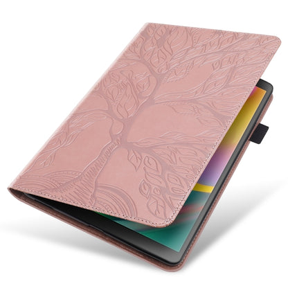 For Huawei Mediapad M5 Lite / C5 10.1 inch Life Tree Series Horizontal Flip Leather Case with Holder & Card Slots & Pen Slot(Rose Gold) - Huawei by PMC Jewellery | Online Shopping South Africa | PMC Jewellery